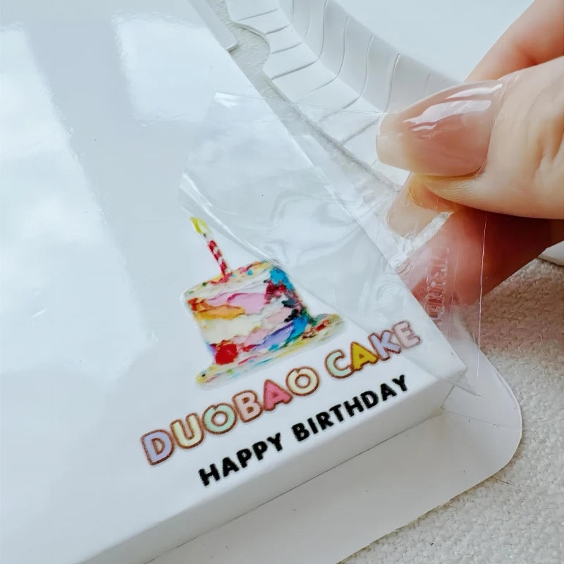 Sticker 3D personalizzati in oro o argento – stampa UV, varie forme e dimensioni