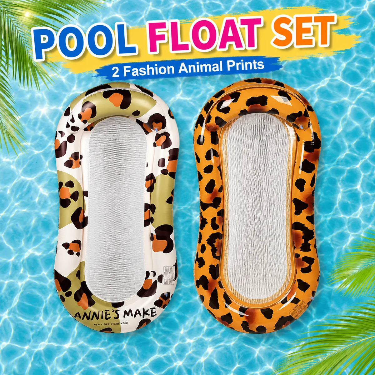 green leaf inflatable pool float – adult mattress style, summer beach & pool