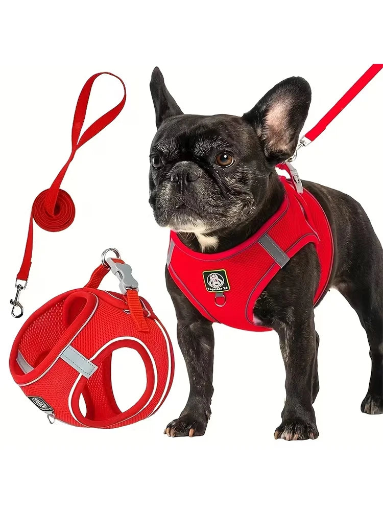 [Dog Walking Harness] 601 Small And Medium Dog Walking Harness + Leash Set 2pcs, Without Battery