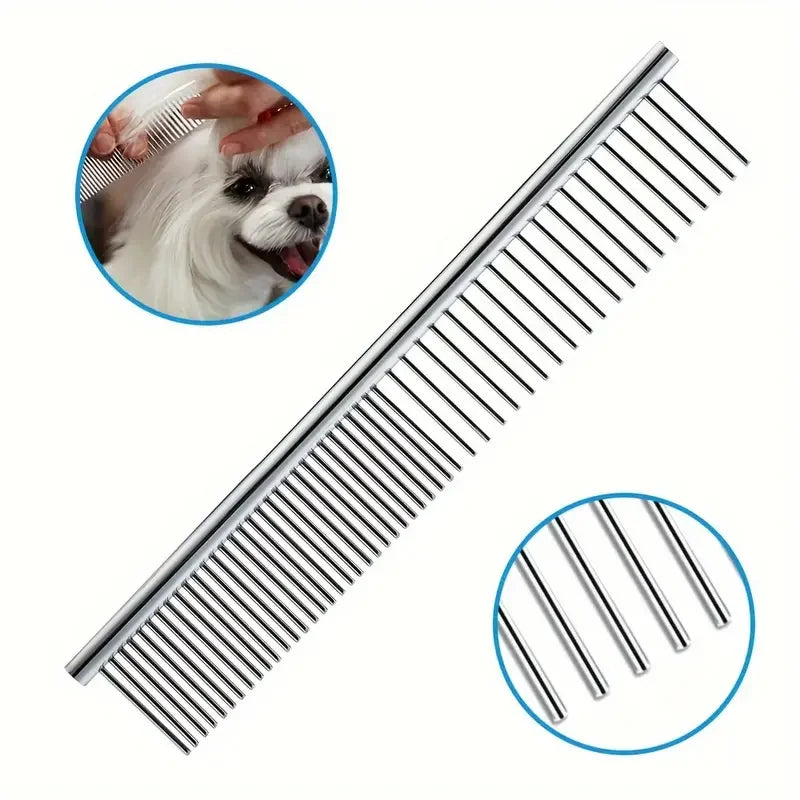 Forbici per toelettatura pet, testa rotonda, acciaio inox, 7 pollici