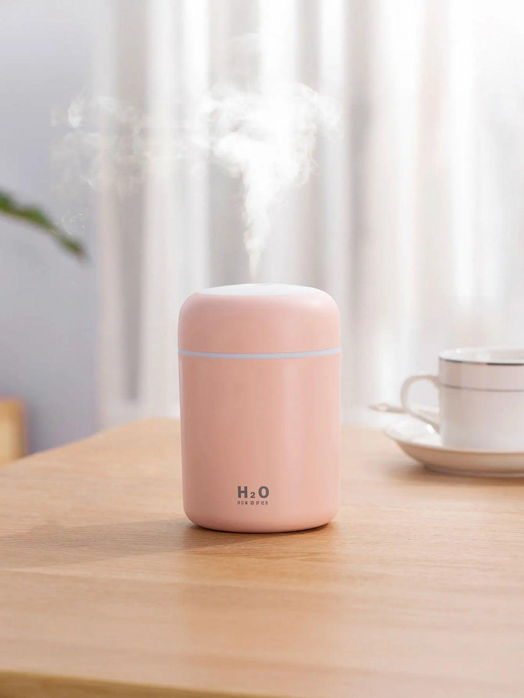 Diffusore Aromaterapico 300ml USB Luce a 7 Colori, Umidificatore per Casa e Auto