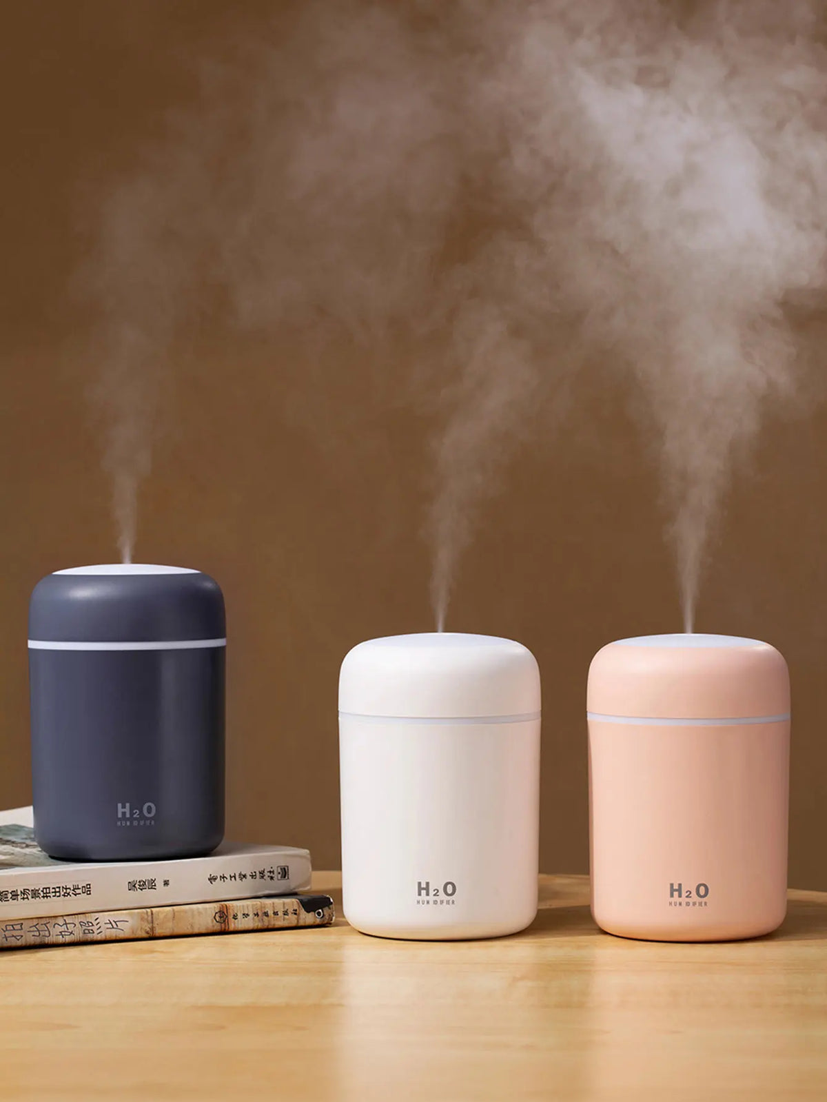 Diffusore Aromaterapico 300ml USB Luce a 7 Colori, Umidificatore per Casa e Auto