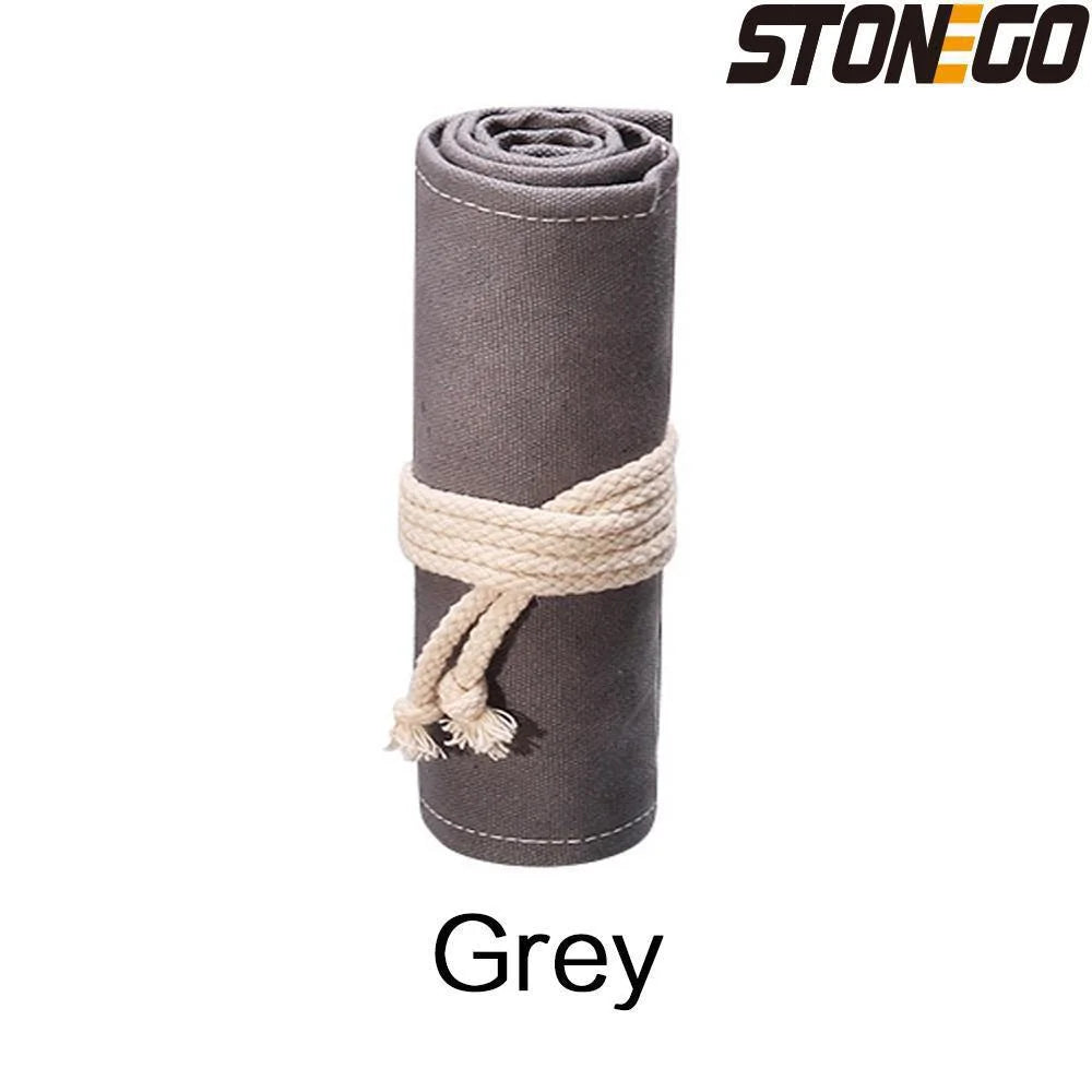 Borsa porta matite in tela con 48/72 fori, design rotolabile e salvaspazio