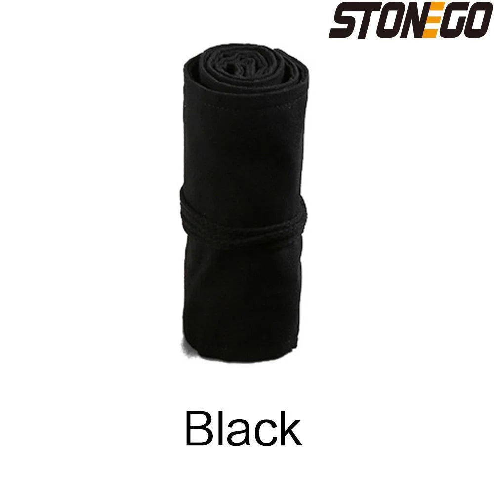 Borsa porta matite in tela con 48/72 fori, design rotolabile e salvaspazio