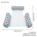 Inflatable Water Hammock Pool Float with Mesh Center Portable Floating Lounger for Swimming Pool Beach Summer Vacation Relaxatio