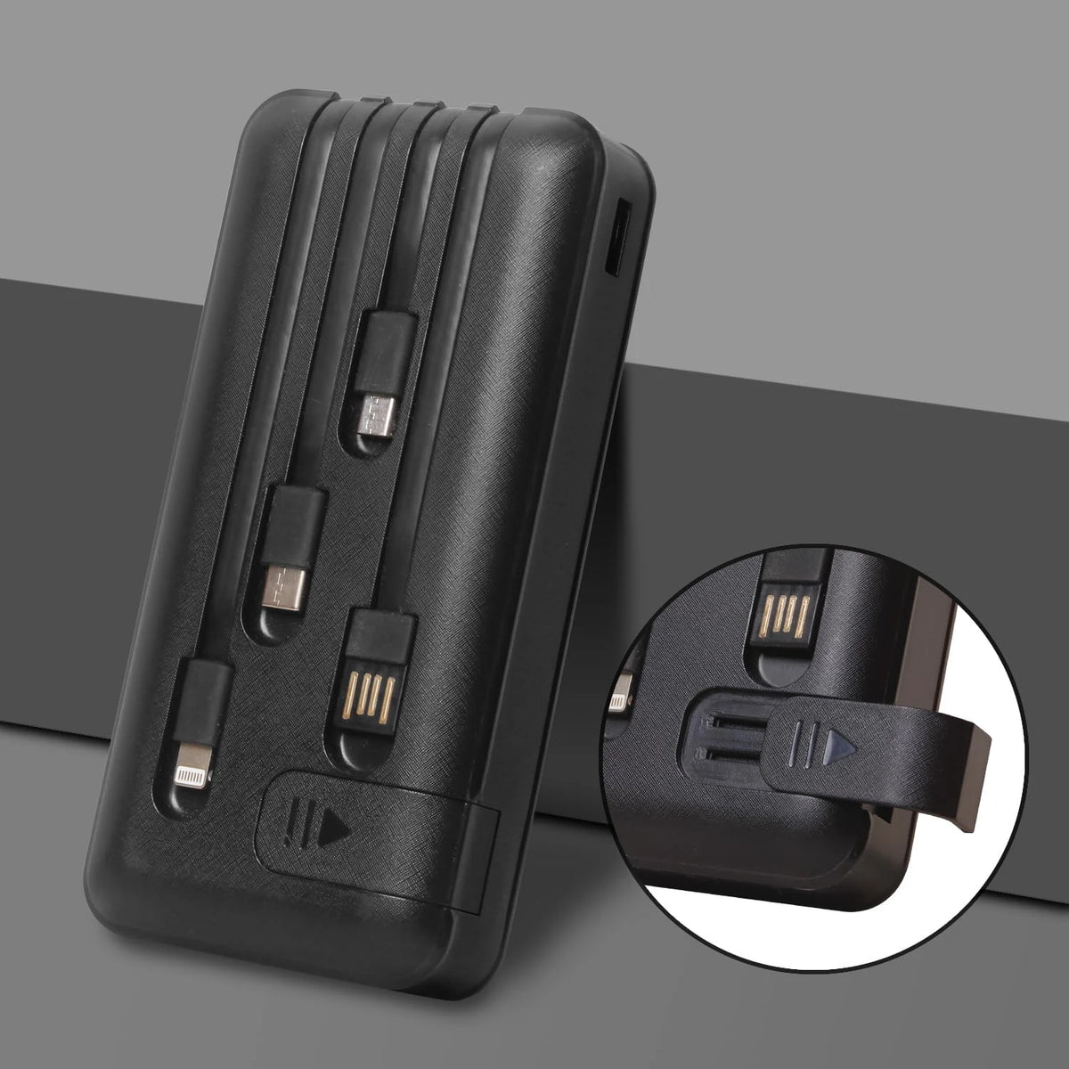 Power Bank 20000 mAh con Cavi Integrati, Display LED e Mini Supporto per…