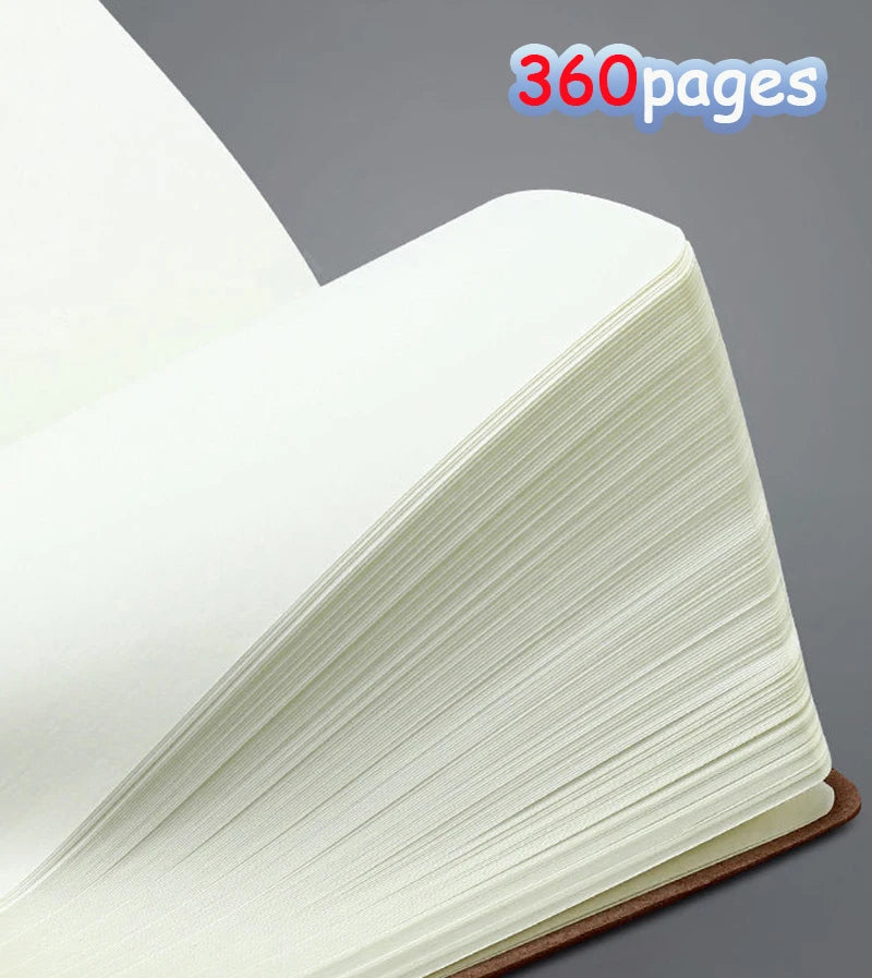 Notebooks A6 360P Lined/Blank Page Diary Planner Journal Notepad Stationery For Office School Supplies Bullet Sketch Agenda 2025