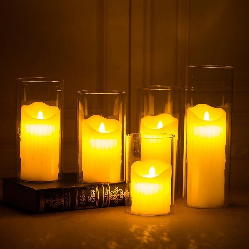 Dia 7cm / 10cm Height 10/15 /20cm Hurricane Candle Holder Open Ended Glass, Bottomless Cylindrical Glass Glass Lamp Shade