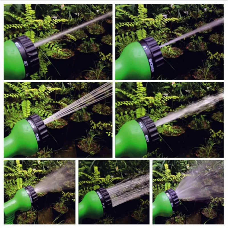 Tubo da giardino espandibile e flessibile con pistola spray – 25‑200 ft
