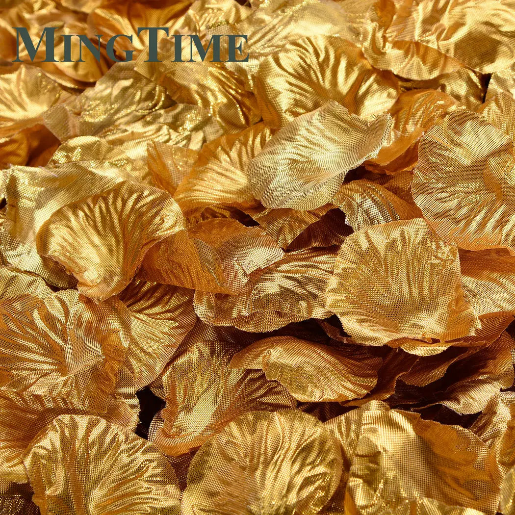 100pcs Silk Rose Artificial Petals Colorful Love Romantic Warm Table Confetti Silver Fake Flowers Wedding Supplies Party Decor