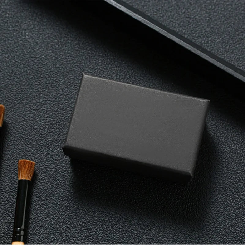 30pcs Black Kraft Jewelry Gift Box Cardboard Travel Ring Necklace Earring Packaging Organizer Boxes Case With Sponge Inside