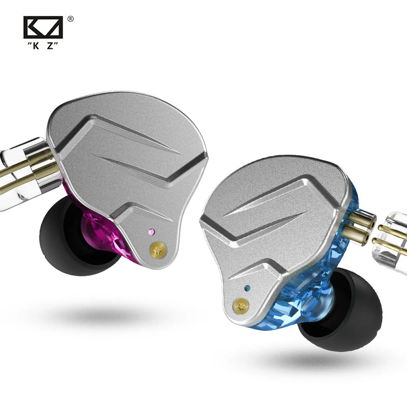 Auricolari in-ear Hi‑Fi Hybrid 1DA+1DD Bluetooth con microfono, design metallico