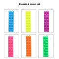6pcs Mini Building Up Block Pen Color Highlighter Marker Pen Writing Drawing Kid Gift Stationery Office School Supplies A6201