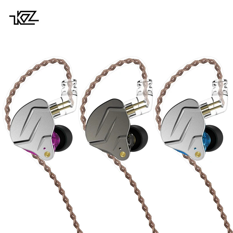 Auricolari in-ear Hi‑Fi Hybrid 1DA+1DD Bluetooth con microfono, design metallico