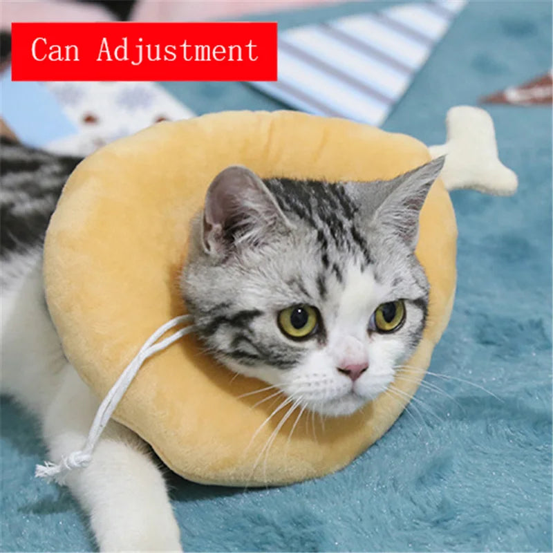 Collare Recupero a Forma di Avocado in Cotone Morbido per Cani e Gatti