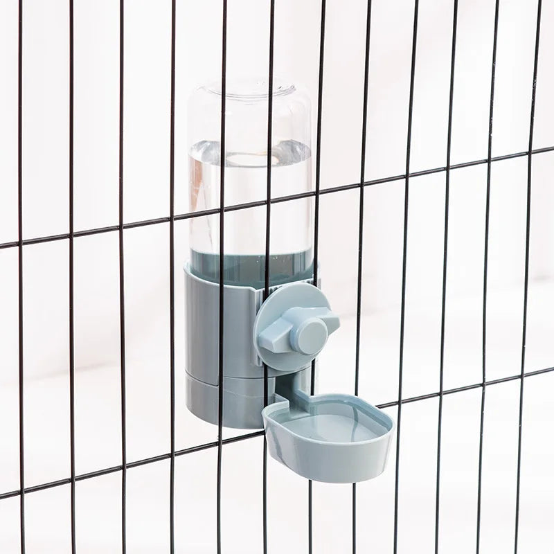 Distributore Automatico Cibo e Acqua per Animali, Appendi Gabbia, 500ml/2L