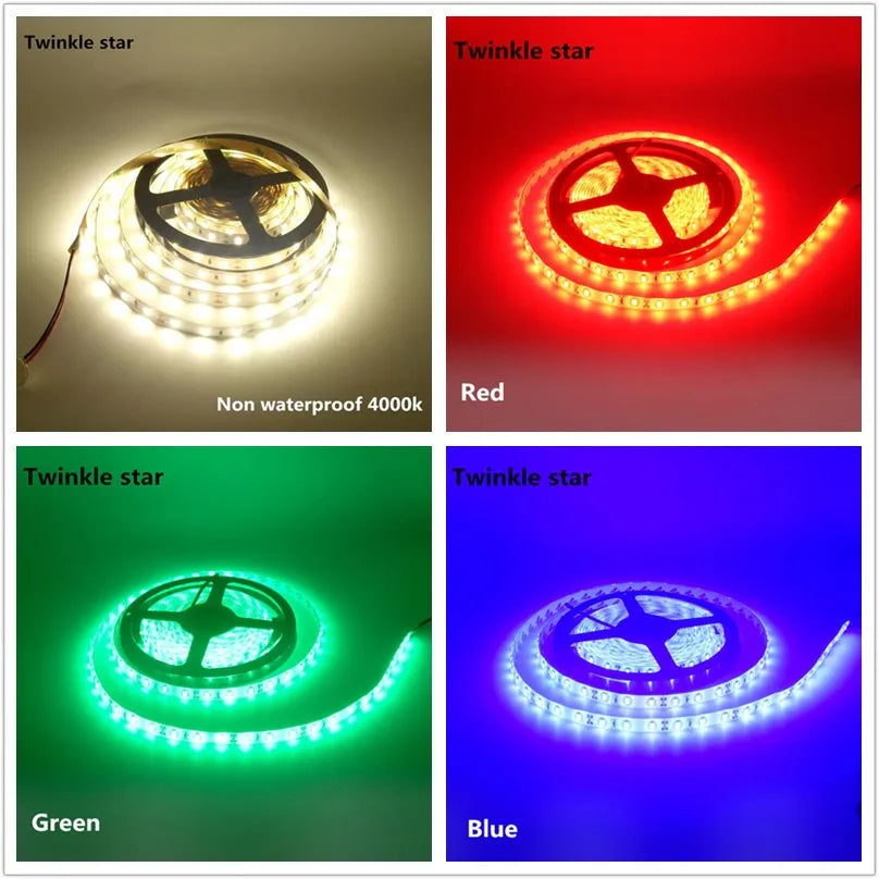 Striscia LED 12V 5M Waterproof IP65 3000‑6500K RGB Flexibile
