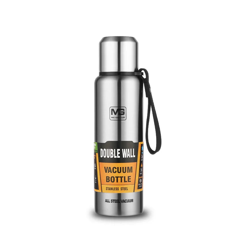 Thermos acciaio inox 1,5 L con cordino – borraccia termica portatile