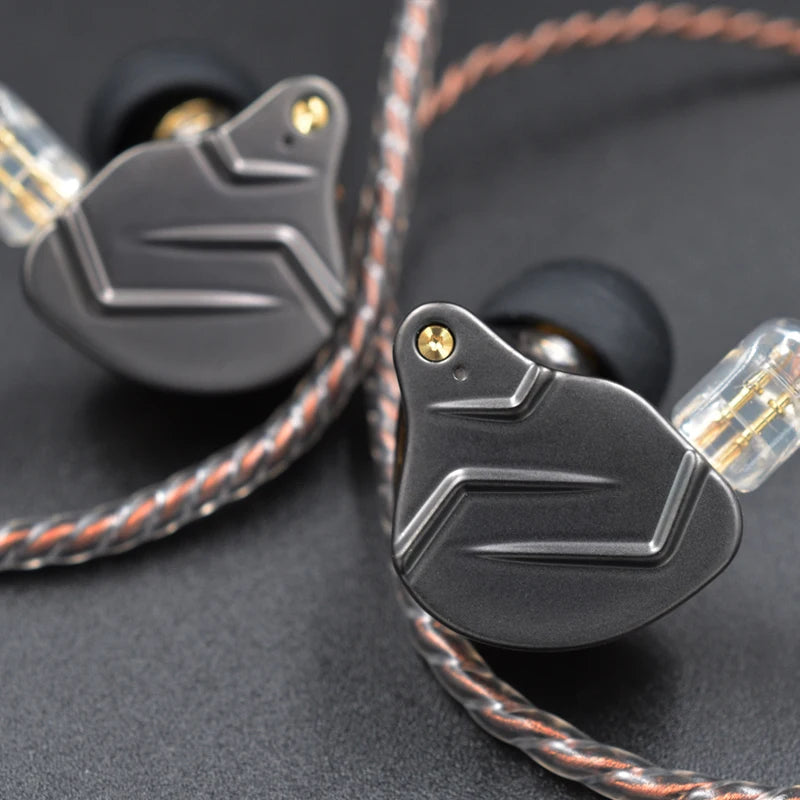 Auricolari in-ear Hi‑Fi Hybrid 1DA+1DD Bluetooth con microfono, design metallico