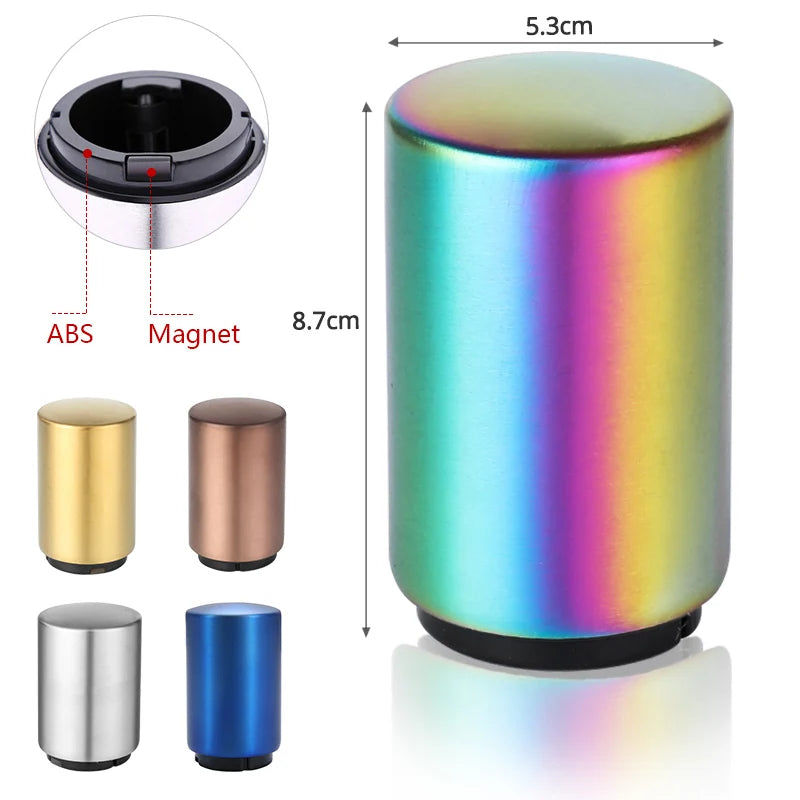 Apribottiglie automatico in acciaio inox magnetico per birra e vino