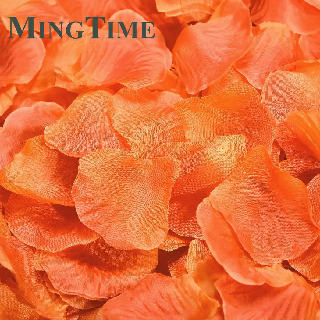 100pcs Silk Rose Artificial Petals Colorful Love Romantic Warm Table Confetti Silver Fake Flowers Wedding Supplies Party Decor