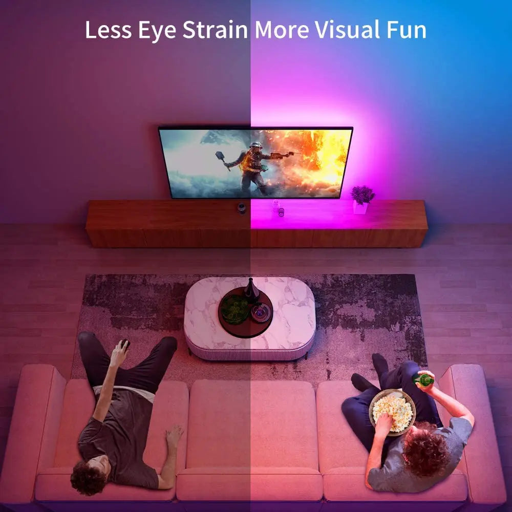Striscia LED RGB USB per TV 15‑80 pollici con sincronizzazione musica