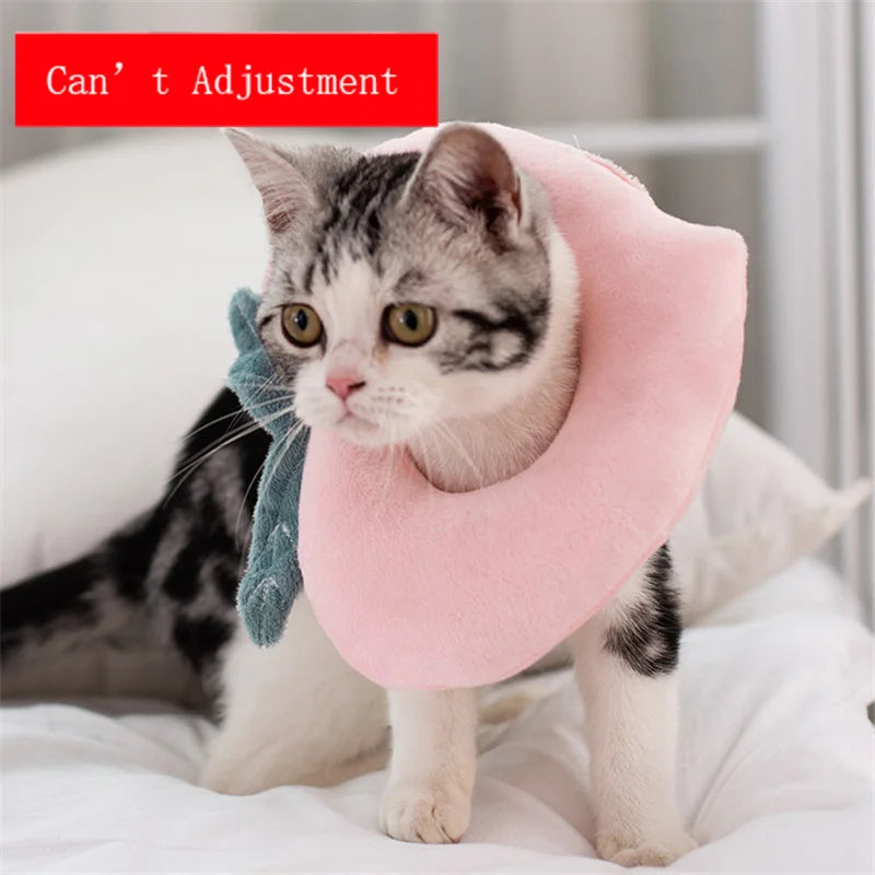 Collare Recupero a Forma di Avocado in Cotone Morbido per Cani e Gatti