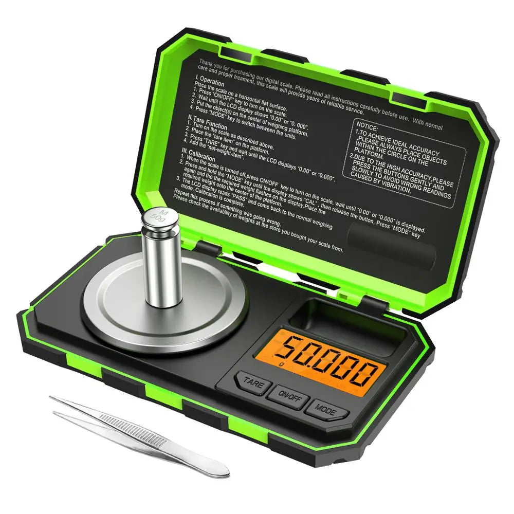 Bilancia digitale mini da 50 g, precisione 0,001 g, scala portatile per…