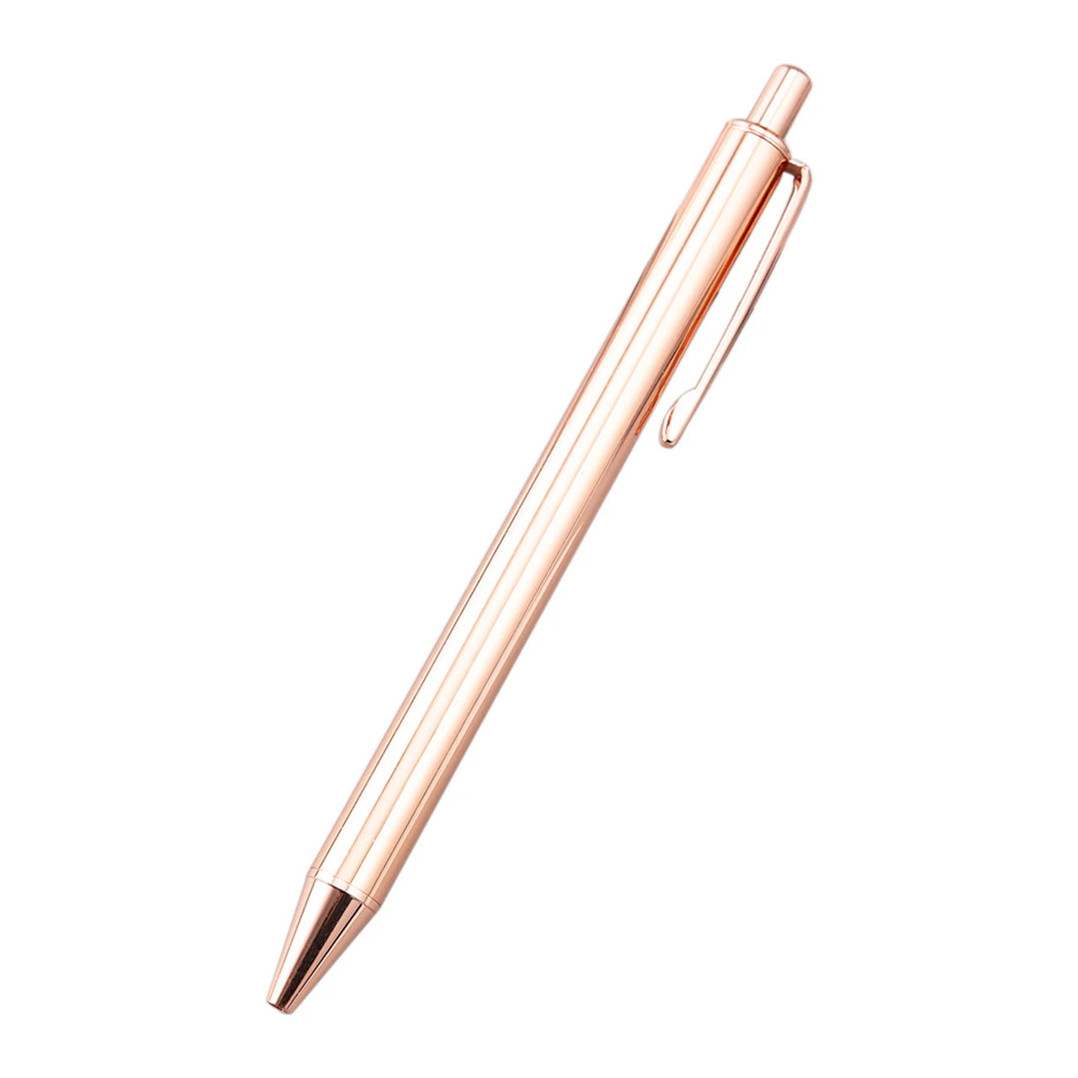 Penna a sfera metallica rosa oro, design elegante, punta 1.0 mm – confezione da…