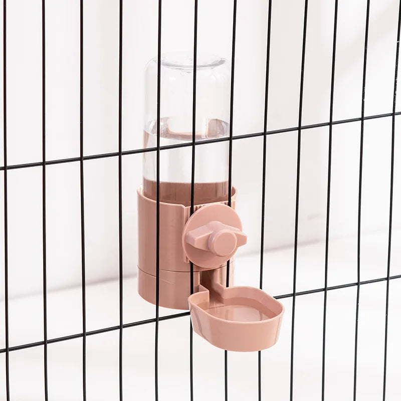 Distributore Automatico Cibo e Acqua per Animali, Appendi Gabbia, 500ml/2L
