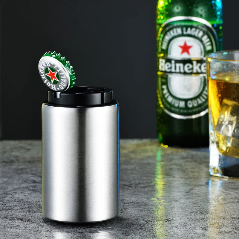 Apribottiglie automatico in acciaio inox magnetico per birra e vino