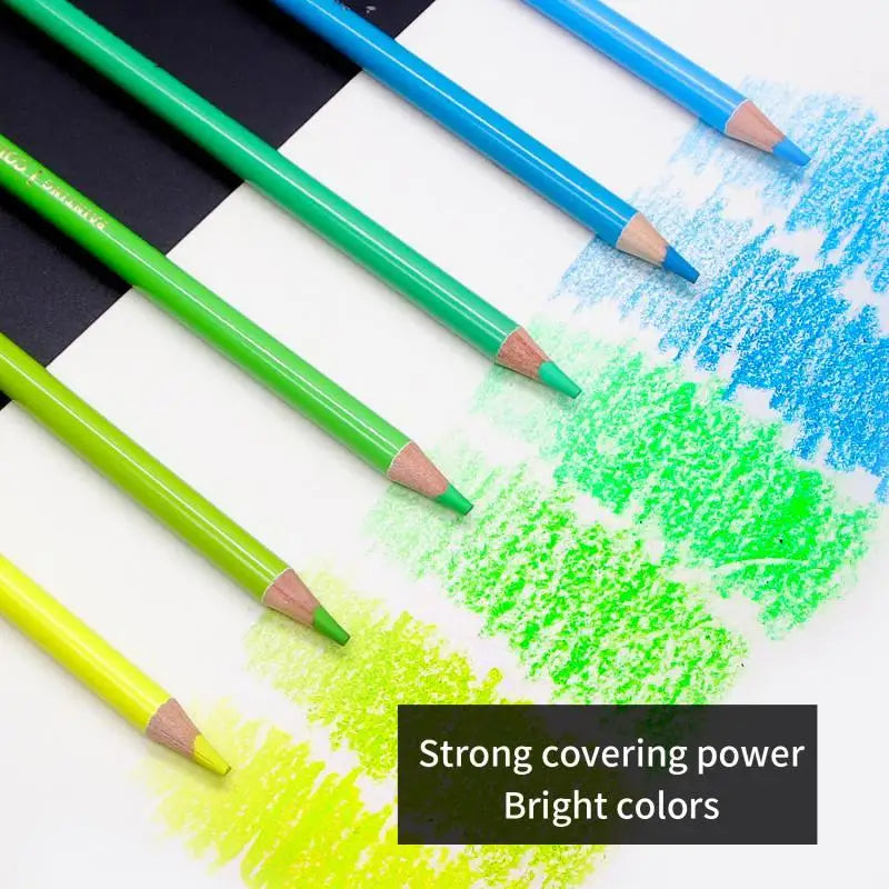 NYNOI 24/36/48/72/120 Colored pencil Set Professional Oil 3.7mm Refill Tin box Graffiti Drawing pencils For School Supplies