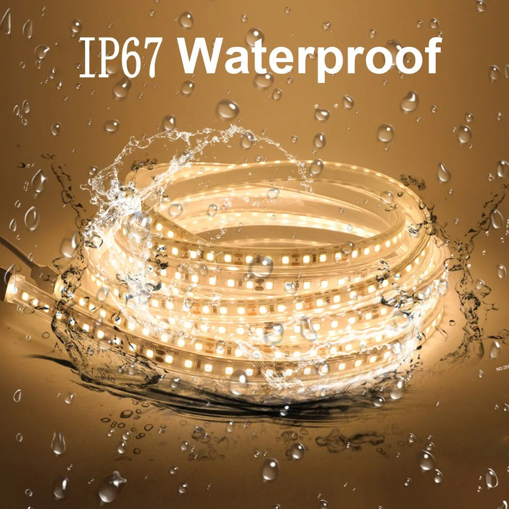 Striscia LED impermeabile IP67 12V/24V 2835, 120 LED/m, luce bianca, 1‑10 m