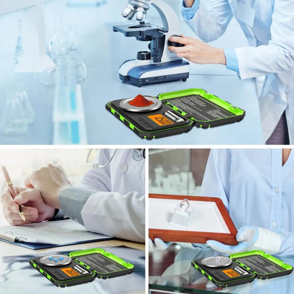 Bilancia digitale mini da 50 g, precisione 0,001 g, scala portatile per…