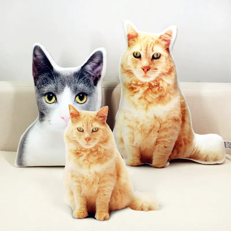 Cuscino Personalizzato con Foto per Animali – Peluche per Sofa, Auto e Regalo