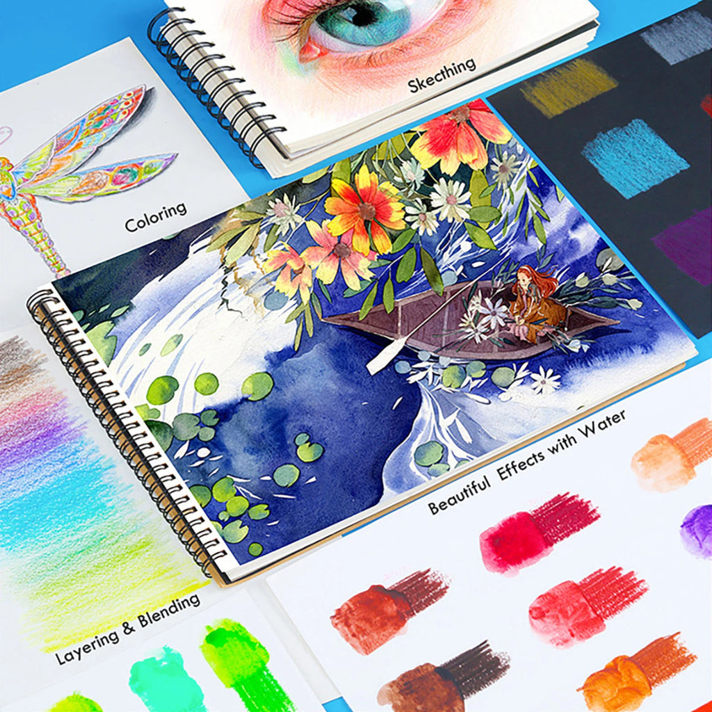 72/120/160 Watercolour Pencils Set, Premium Pigments for Mixing, Drawing For Artists, in Tin Presentation Box