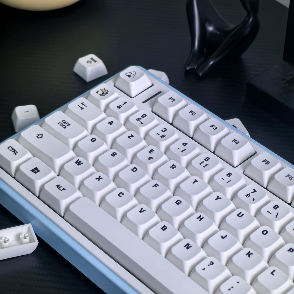 Keycaps meccaniche XDA PBT bianco tema mucca per switch MX