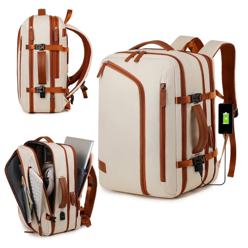 Sac à dos unisexe grande capacité pour ordinateur, voyage, école, plein air