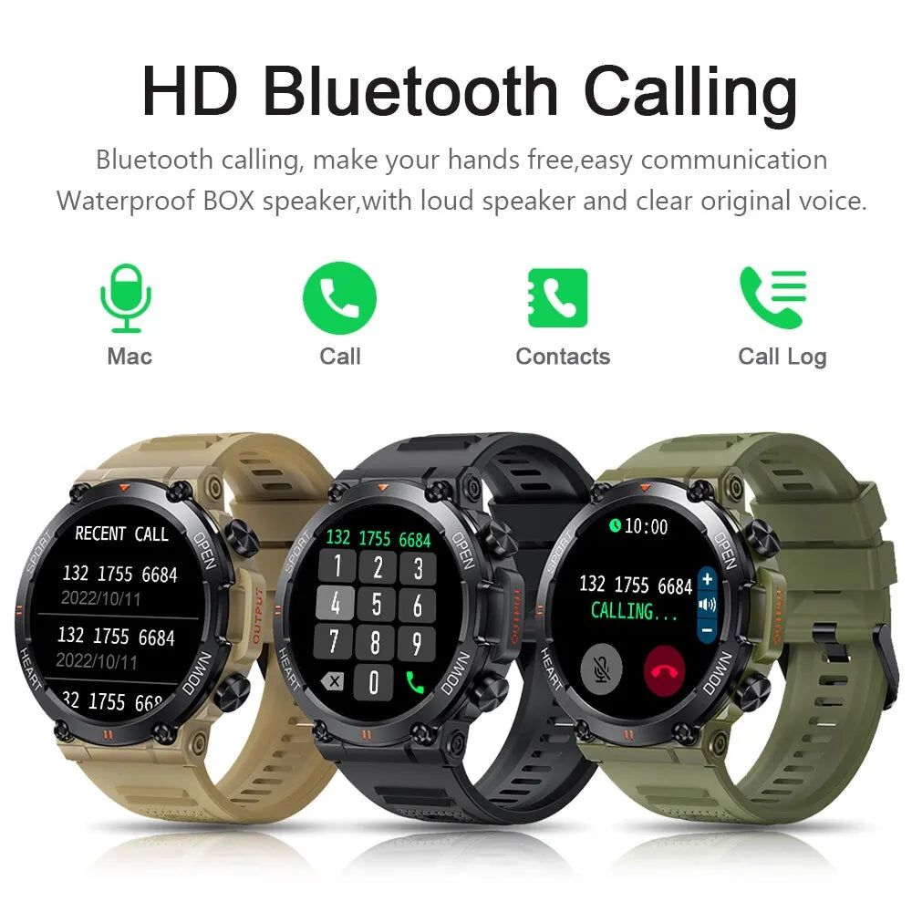 Smartwatch 1.39" HD con chiamata Bluetooth, monitoraggio salute e 100+ sport