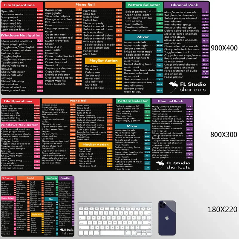 Mouse Pad XXL Antiscivolo con Supporto Polso – Stampa a Colori Vivaci