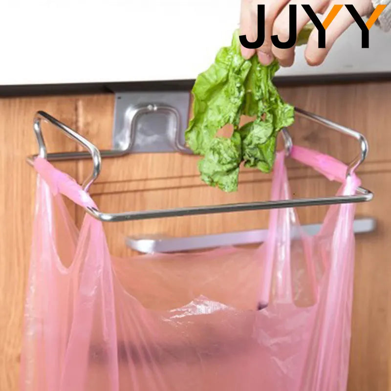 Porta sacchetti per spazzatura da cucina in acciaio inox – supporto da armadio
