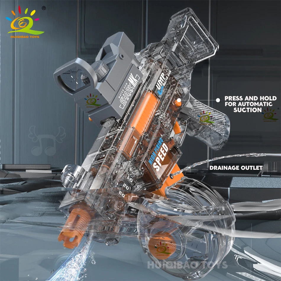 Pistola d'acqua elettrica automatica UMP45 – Gioco estivo per adulti e bambini