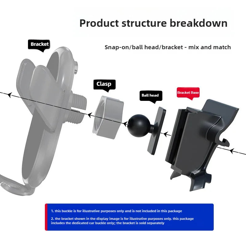 Supporto per telefono auto Jeep Renegade 2016-2021, base magnetica pieghevole