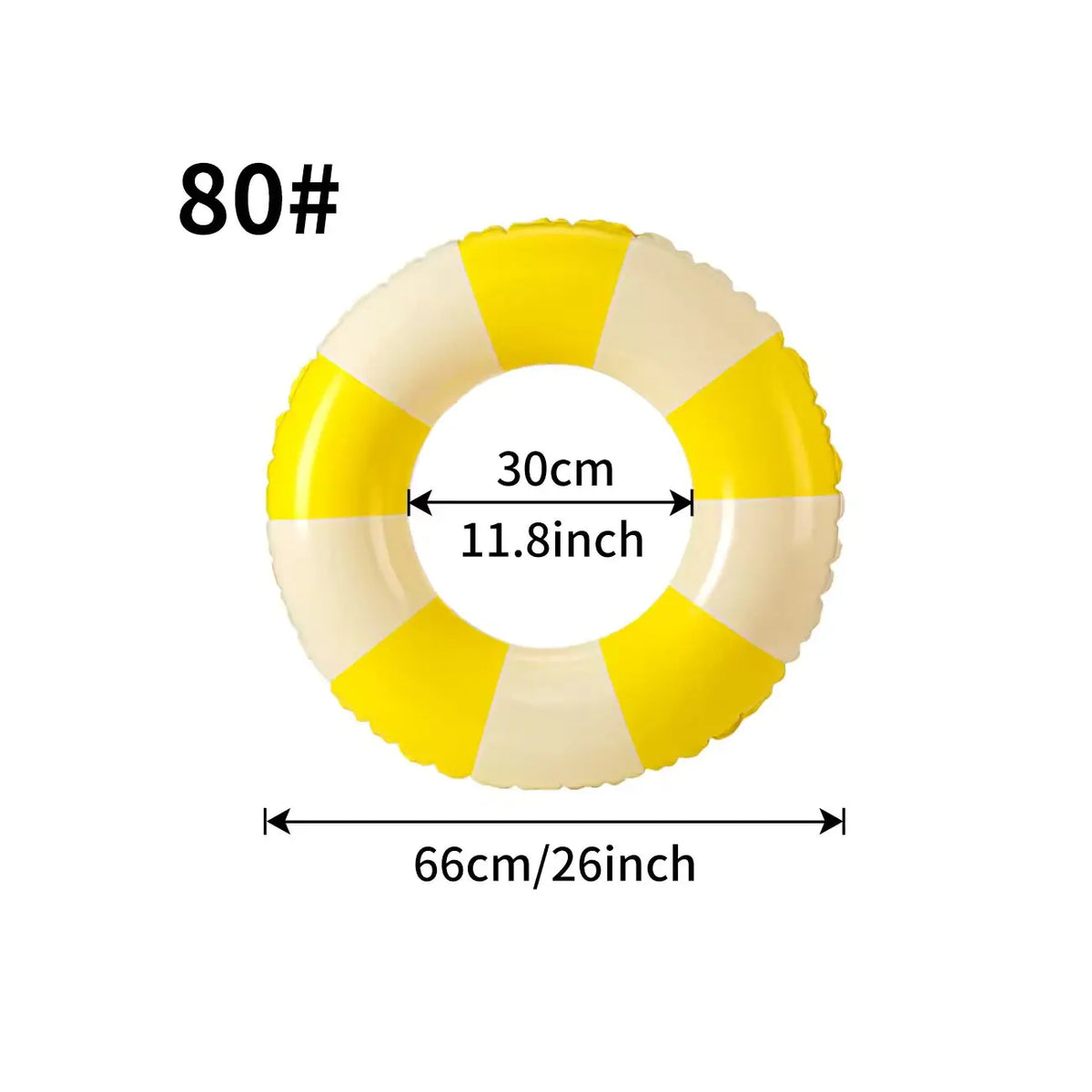 Anello gonfiabile da nuoto a righe classiche – ideale per mare e piscina