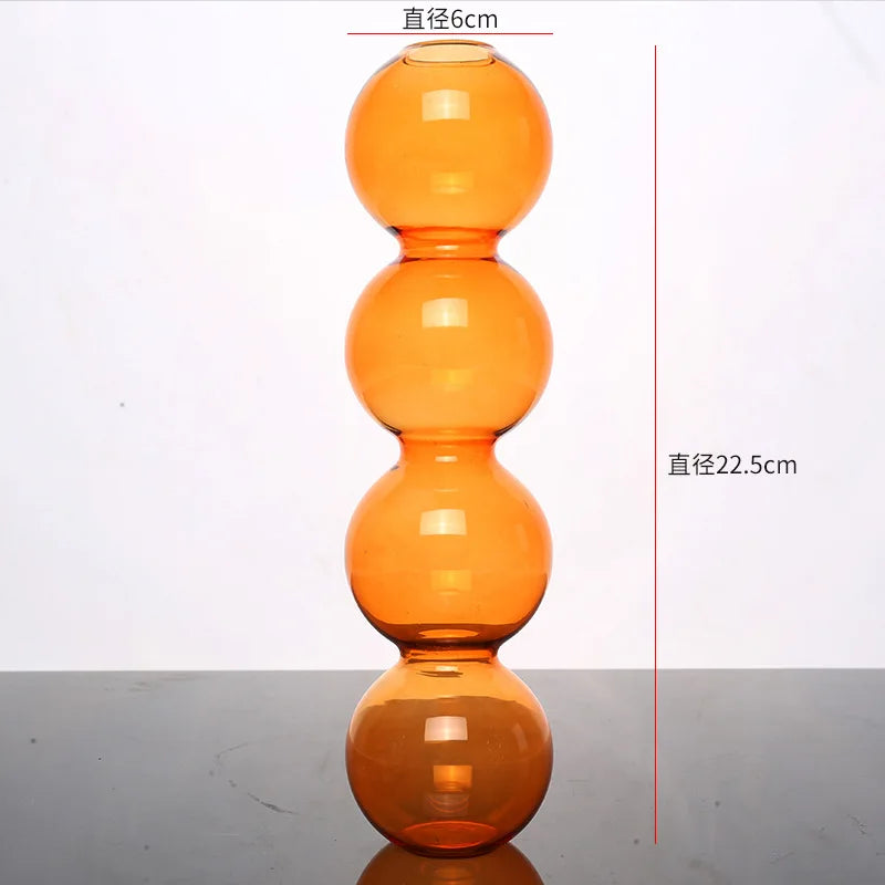 Vaso di vetro nordico per fiori e terrari – decorazione casa