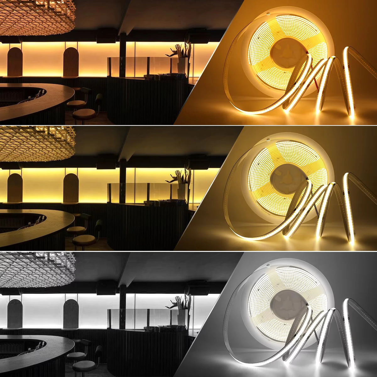 Striscia LED COB USB 5V 3/5/8 mm Multi‑colore per TV e decorazione