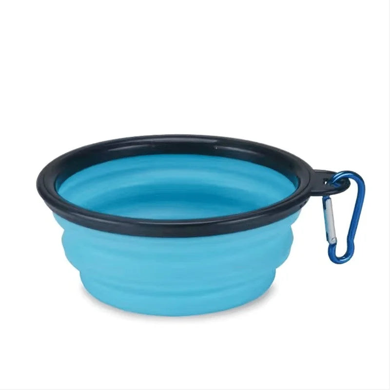Ciotola Portatile Pieghevole in TPR per Cibo e Acqua, per Cani e Gatti