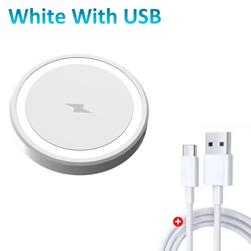 Caricatore Wireless Magnetico 15W per iPhone 12‑17, AirPods 4 Pro – Pad Ultra…