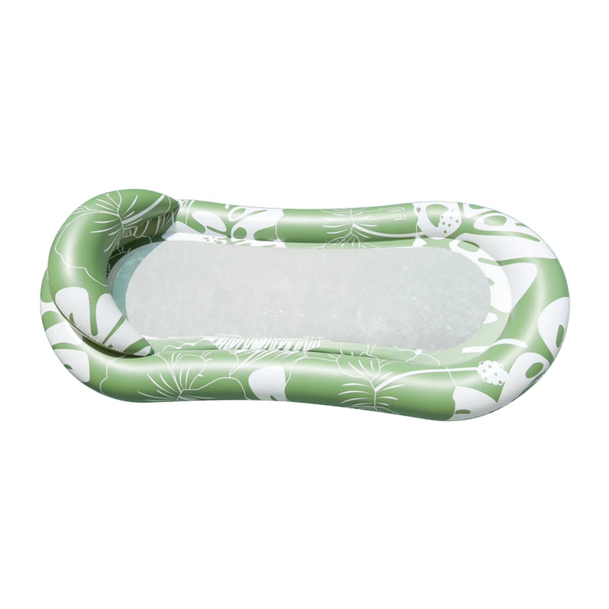1PC Green Leaf Inflatable Pool Floats, Adult Swimming Pool Mattress Floating Bed, Summer Beach Water Raft Pool Party