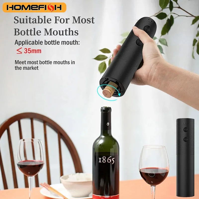 Apribottiglie elettrico ricaricabile, automatico per vino rosso, design cordless